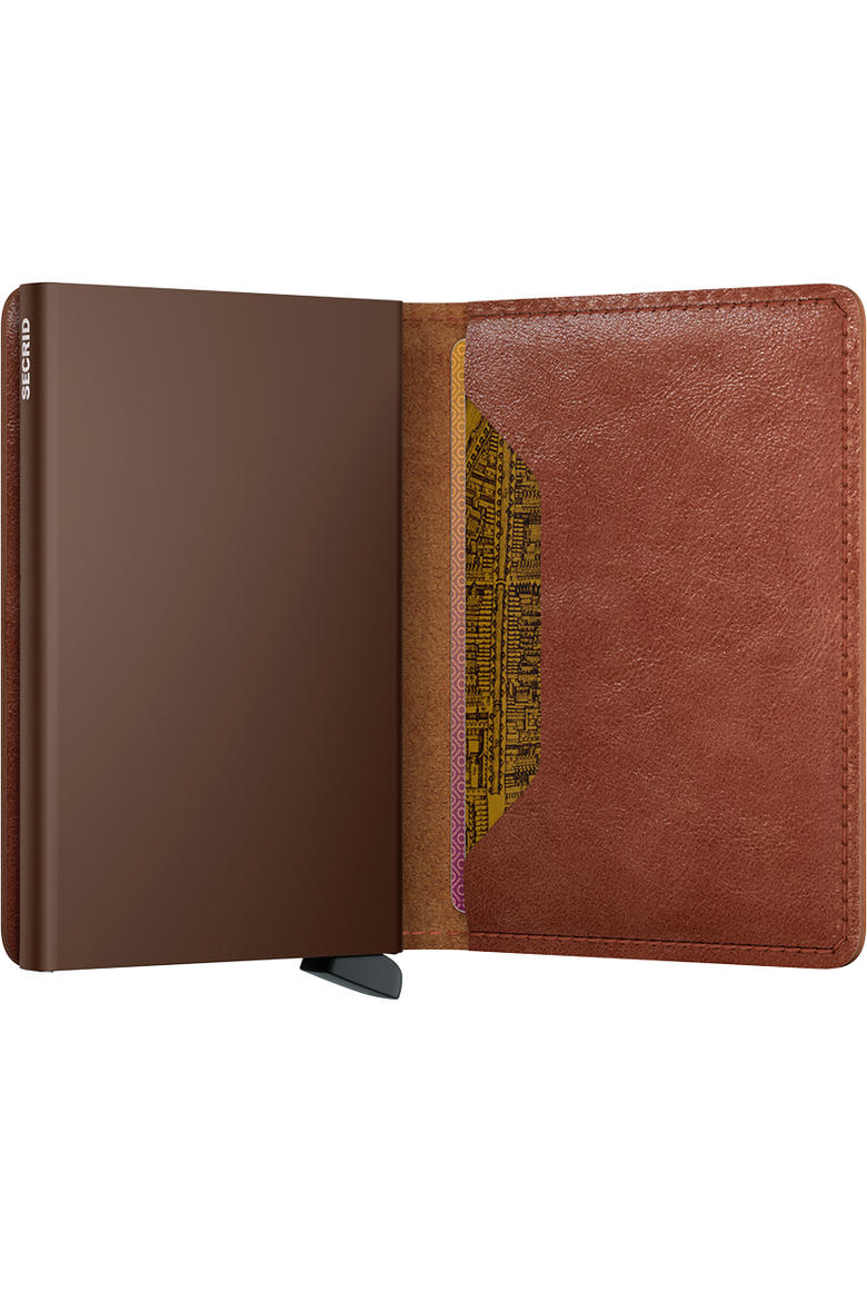 Slimwallet Vintage, Alternate, color, Cognac