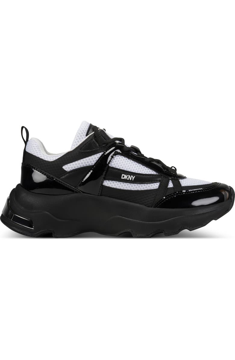 DKNY Juna Sneaker, Alternate, color, White/ Black