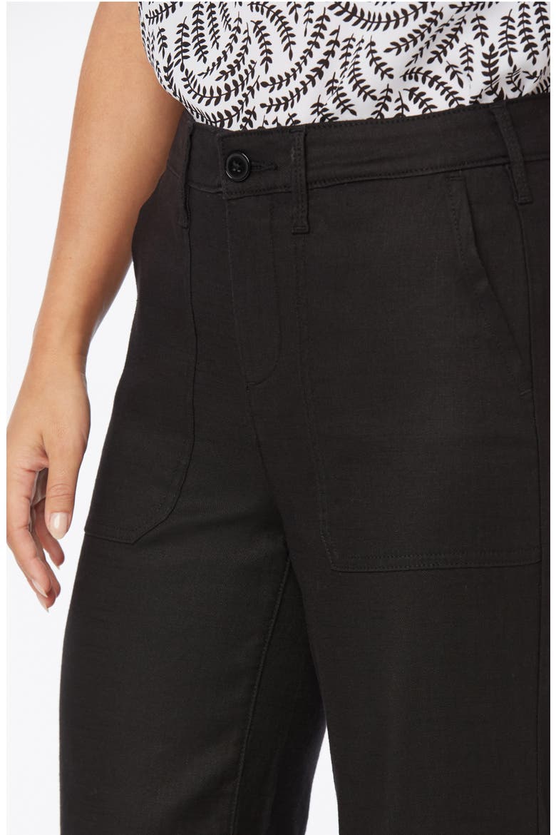 The Trouser Linen Blend Pants, Alternate, color, JET BLACK