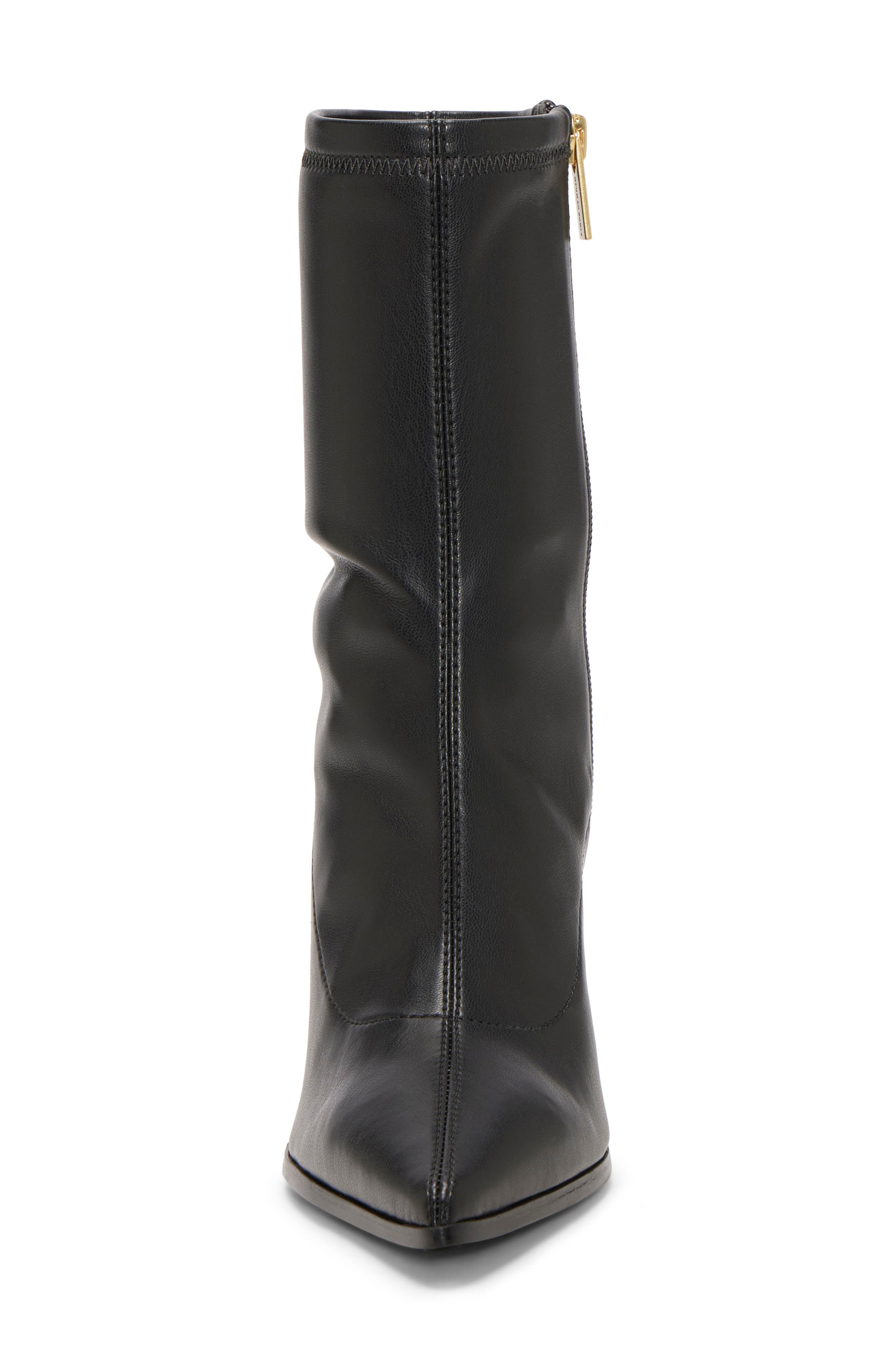 Beetric Pointy Toe Bootie, Alternate, color, BLACK