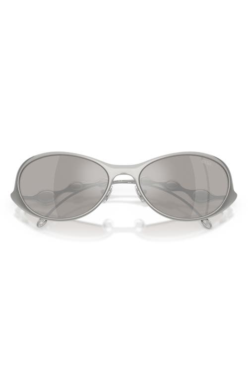 Diesel Men's Dl1014 Oval Sunglasses In Metallic