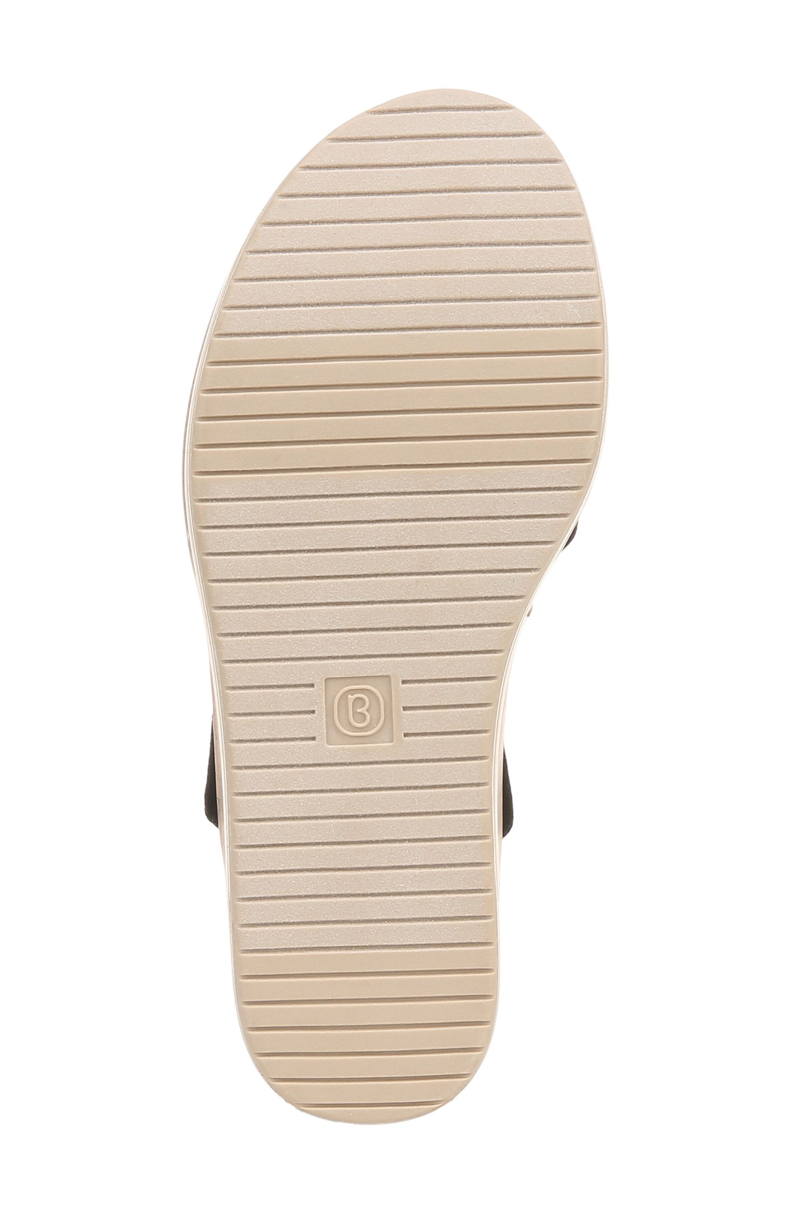 BZees Riley Slingback Wedge - Wide Width Available, Alternate, color, Black Linen Fabric