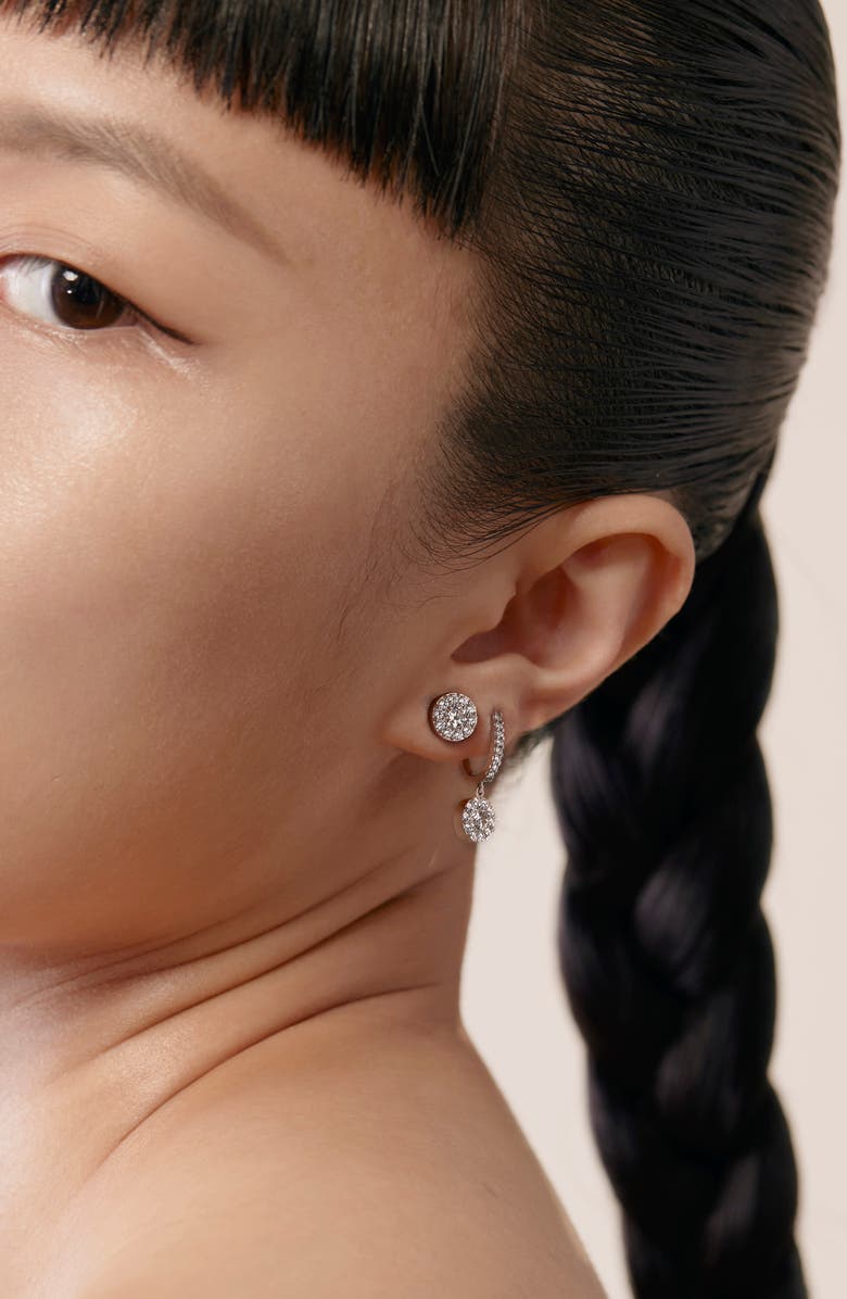 HEARTS ON FIRE Fulfillment Diamond Stud Earrings, Alternate, color, White Gold