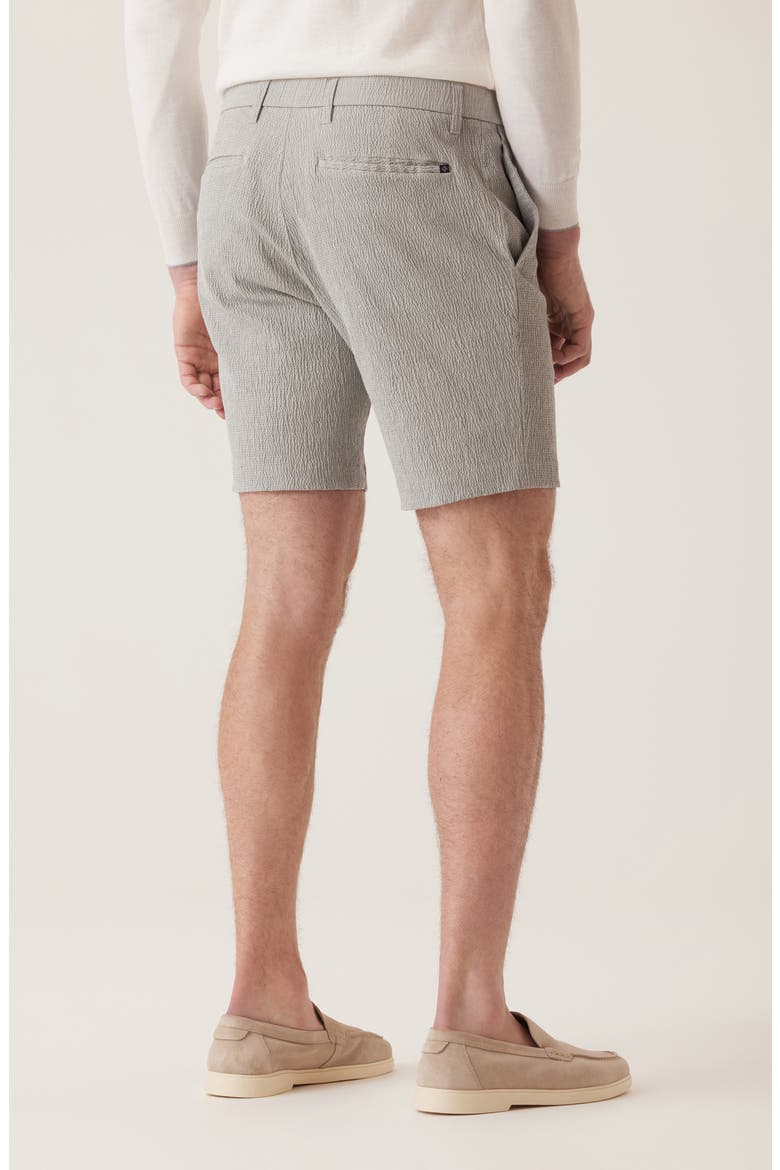 Oasis Supernatural Seersucker Bermuda Shorts, Alternate, color, GREY HEATHER