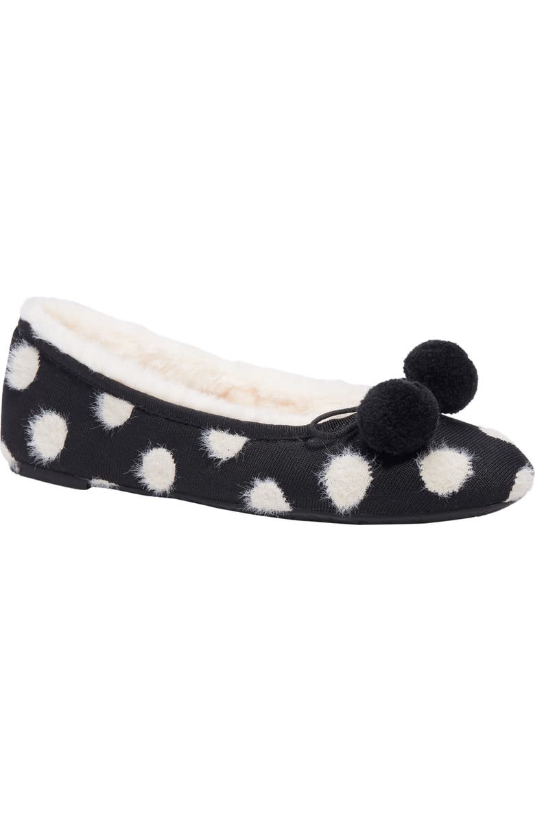 Kate Spade New York harley pompom slippers, Main, color,