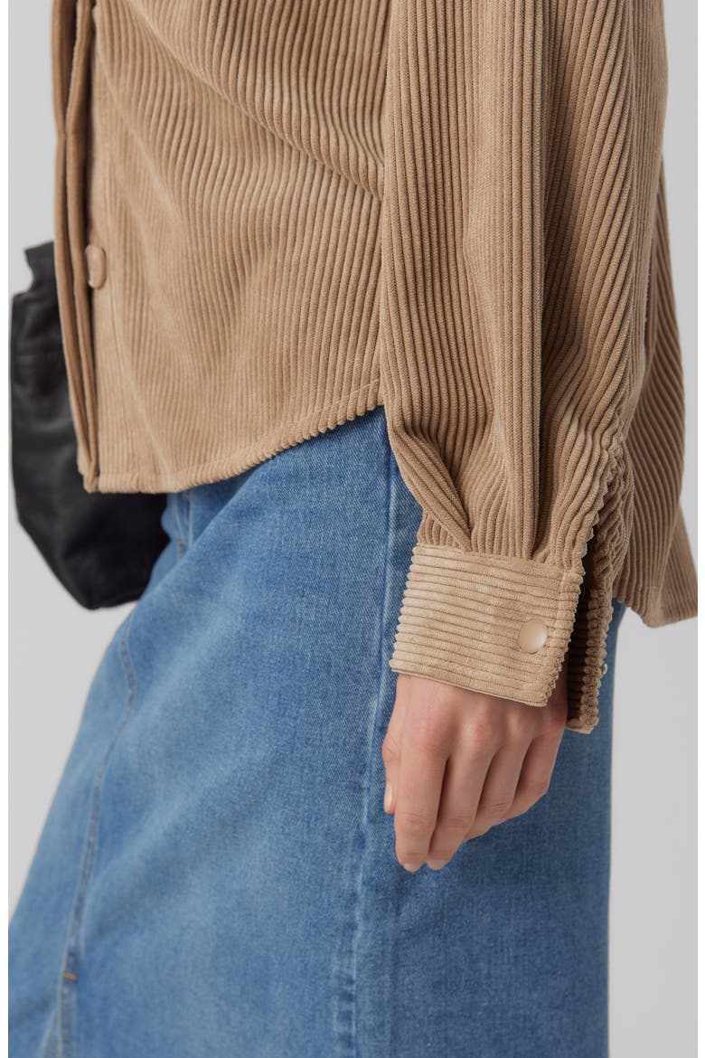 Sascha Corduroy Shirt, Alternate, color, SILVER MINK