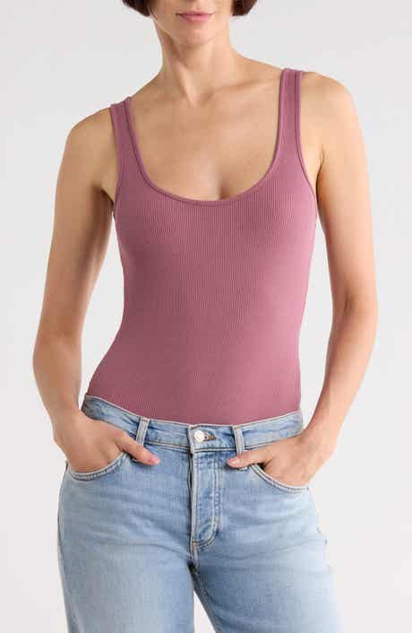 L'AGENCE Nica Scoop Neck Tank Bodysuit