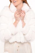 Petal & Pup Velma Faux Fur Channel Jacket