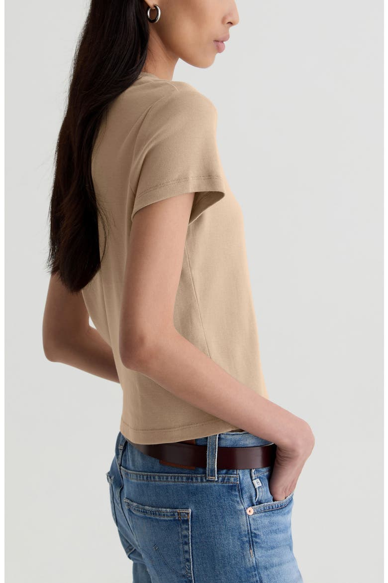 Sadie Crop T-Shirt, Alternate, color, KHAKI SAND