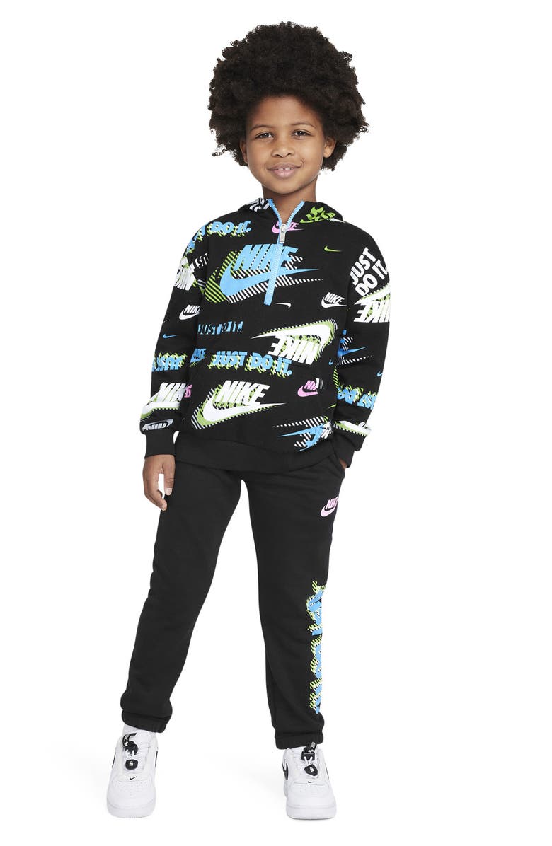 Nike Kids' Active Joy French Terry Hoodie, Alternate, color, Black