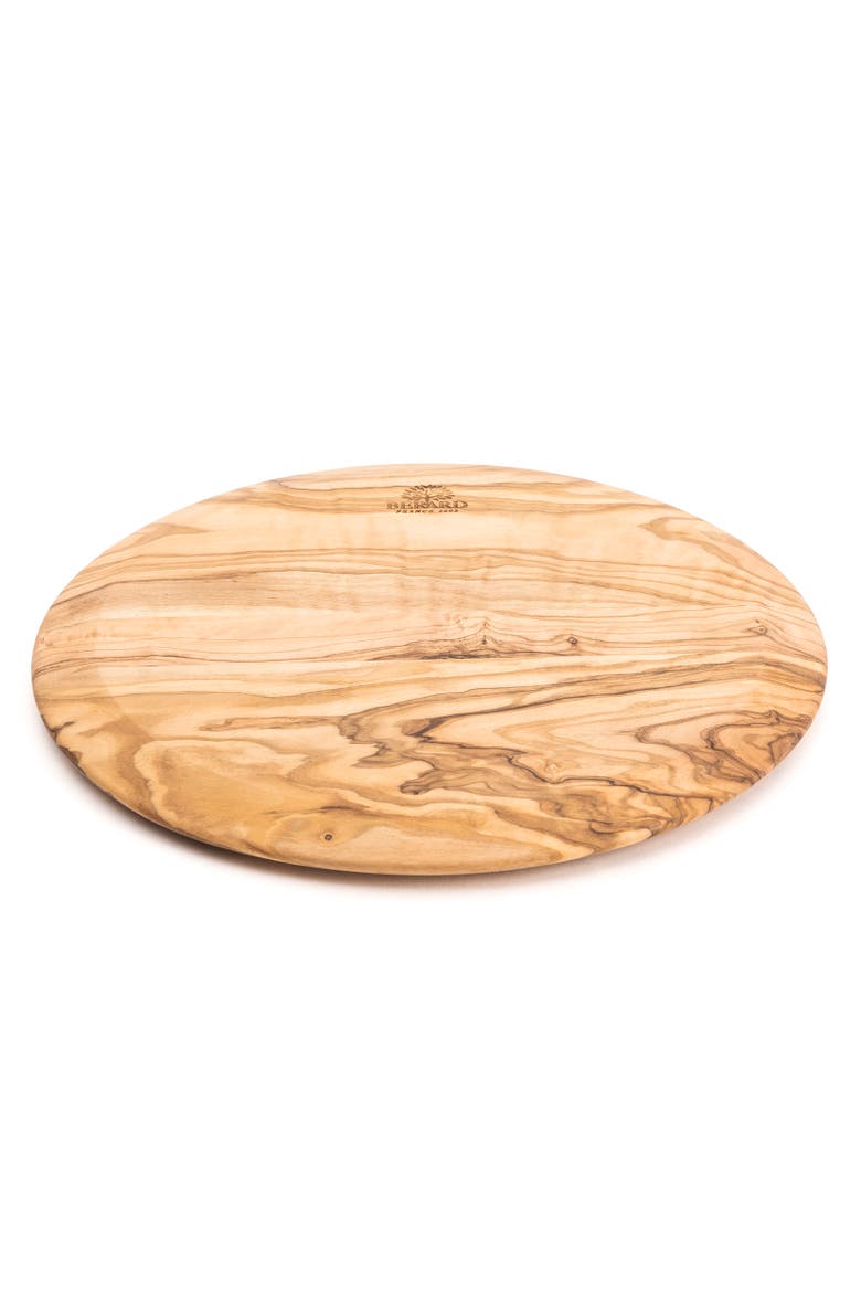 Olivewood Handcrafted 9-Inch Round Cutting Board, Main, color, Brown