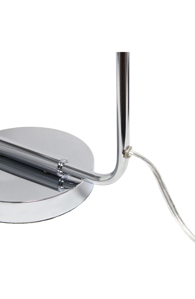 LALIA HOME Industrial Mesh Desk Lamp, Chrome, Alternate, color, 