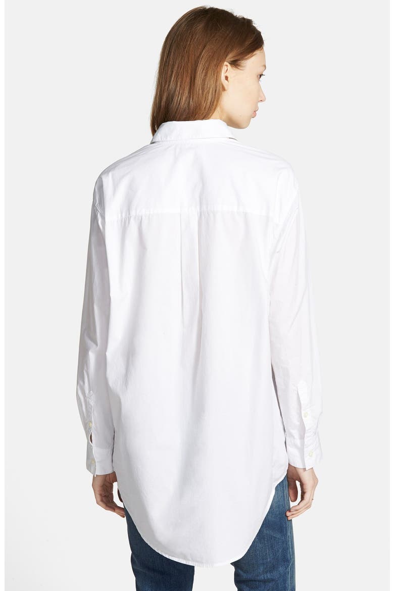 Oversize Button Front Shirt, Alternate, color, OPTIC WHITE
