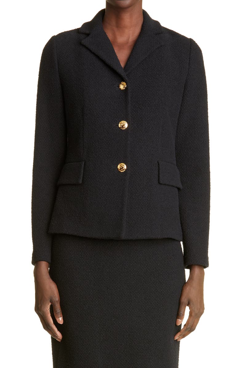 ST. JOHN Bouclé Knit Jacket, Main, color,