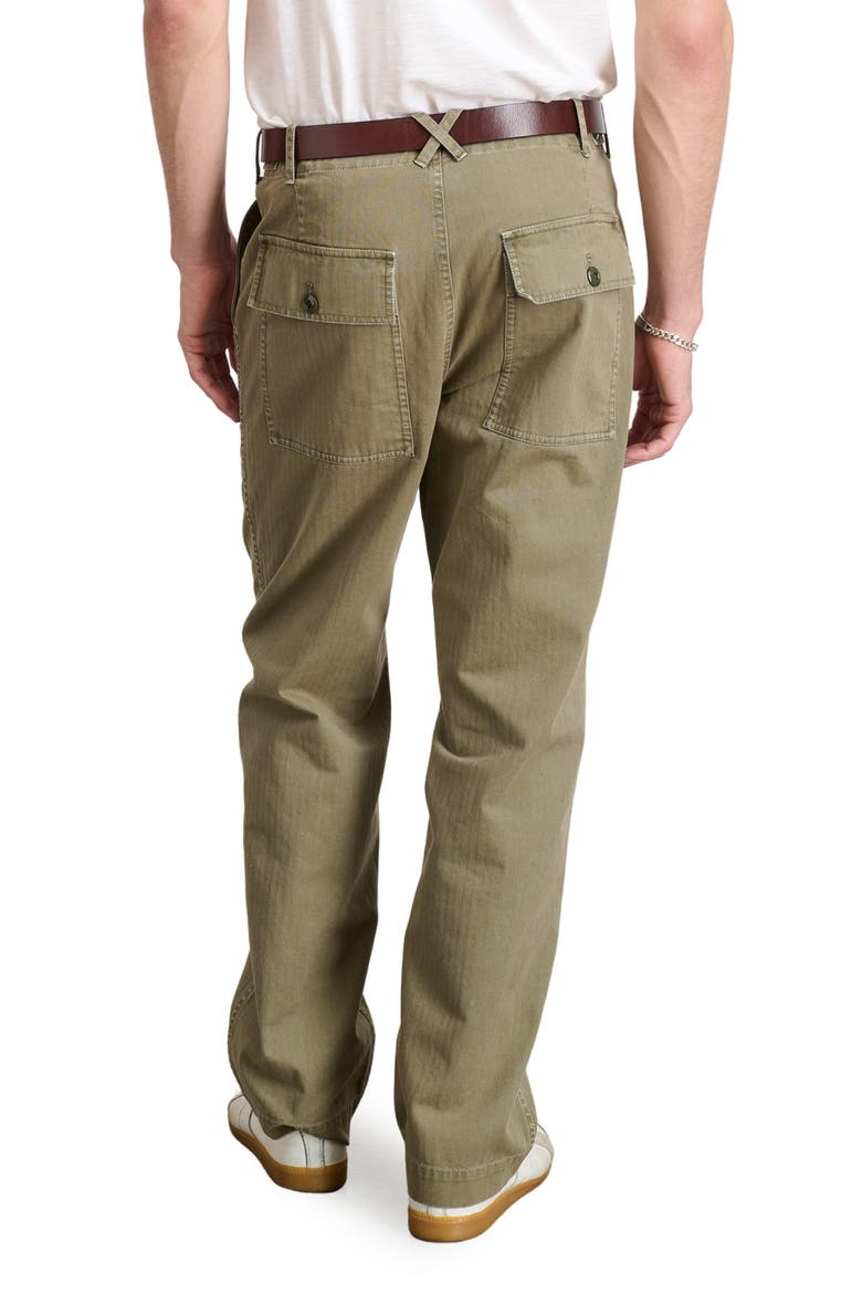 Cotton Herringbone Field Pants, Alternate, color, VINTAGE OLIVE