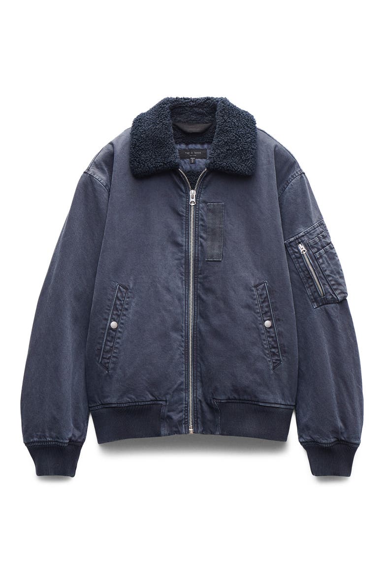 B-15 Denim Bomber Jacket, Alternate, color, GRPHT