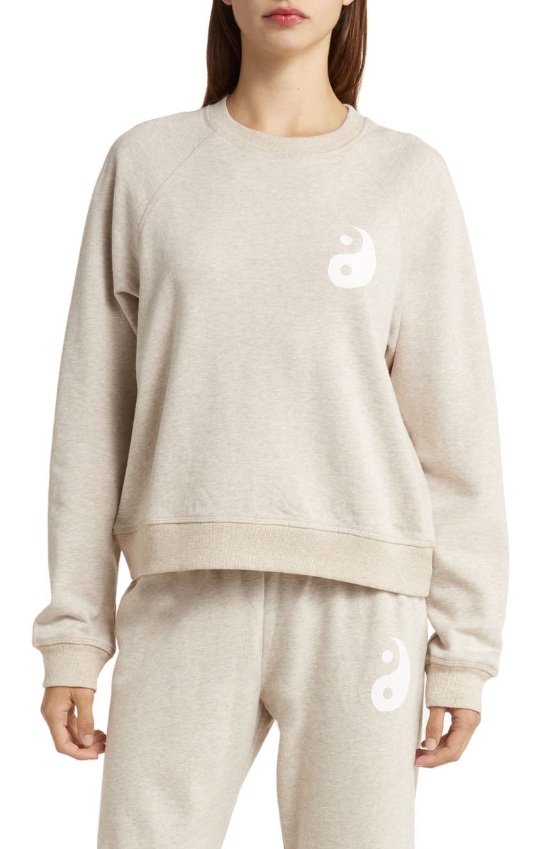Spiritual Gangster Bridget Yin & Yang Cotton French Terry Sweatshirt, Main, color,