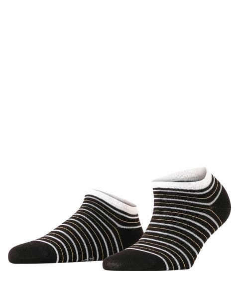 Stripe Shimmer Sneaker Socks (Women)