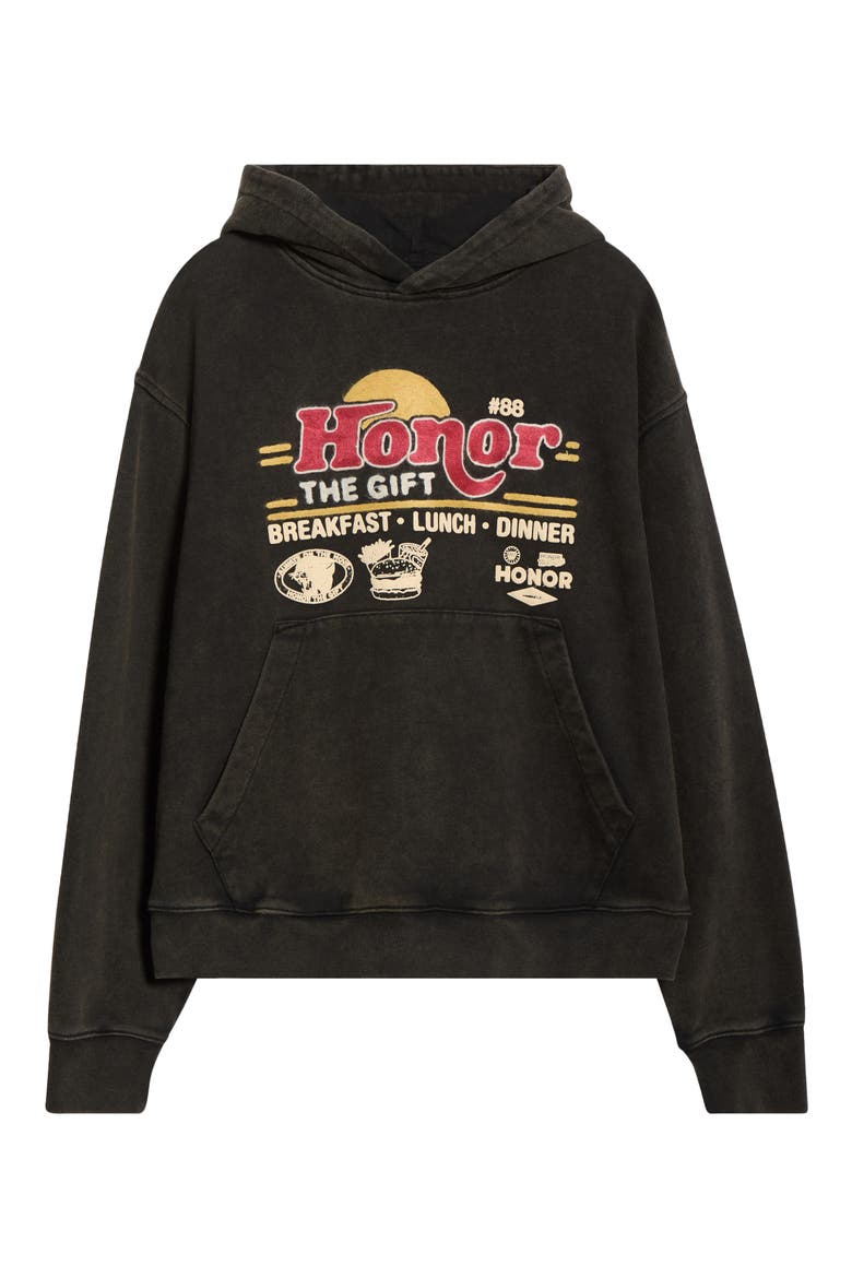 Honor Dinning Embroidered Hoodie, Alternate, color, GREY