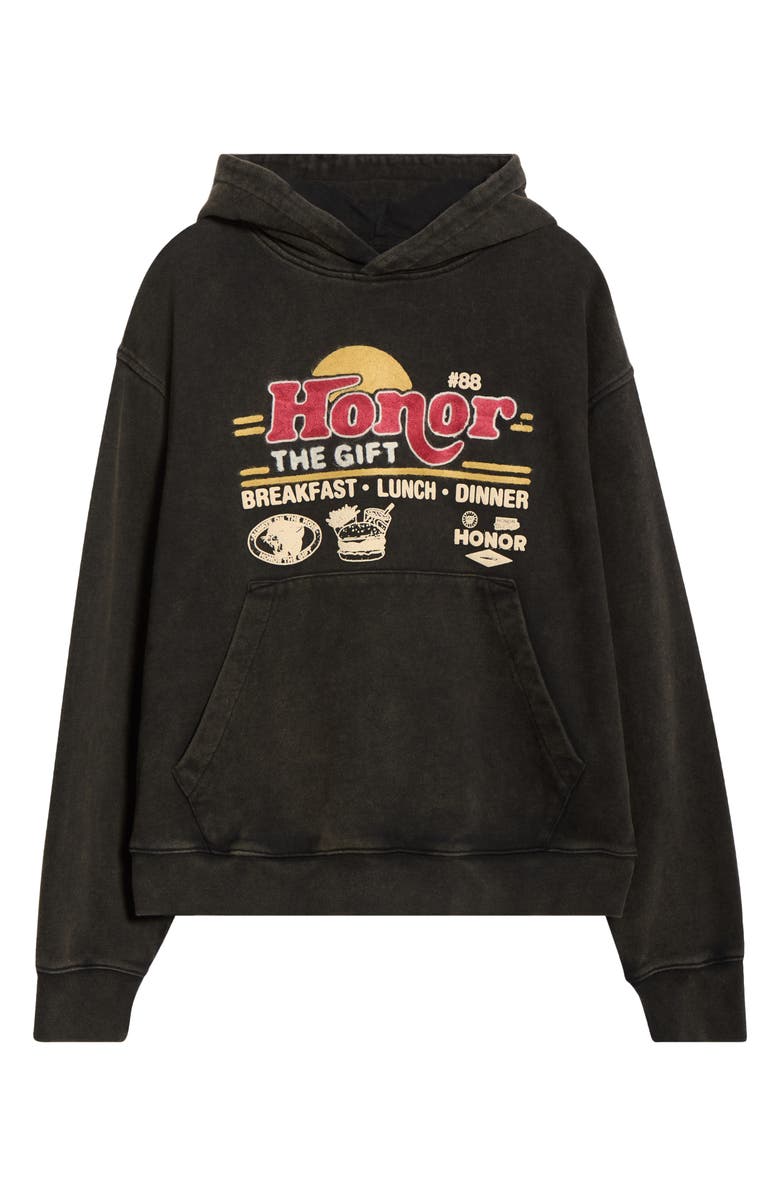 HONOR THE GIFT Honor Dinning Embroidered Hoodie, Alternate, color, Grey