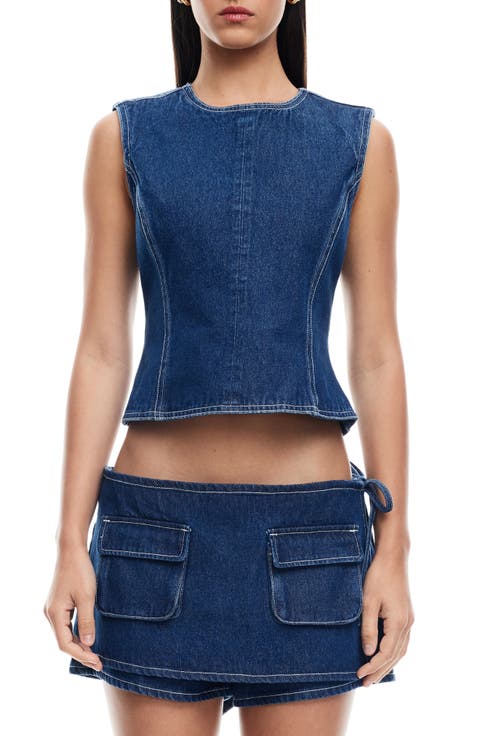 Countryside Open Back Denim Top