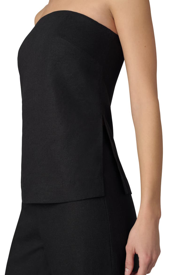 The Mariel Strapless Top, Alternate, color, BLACK