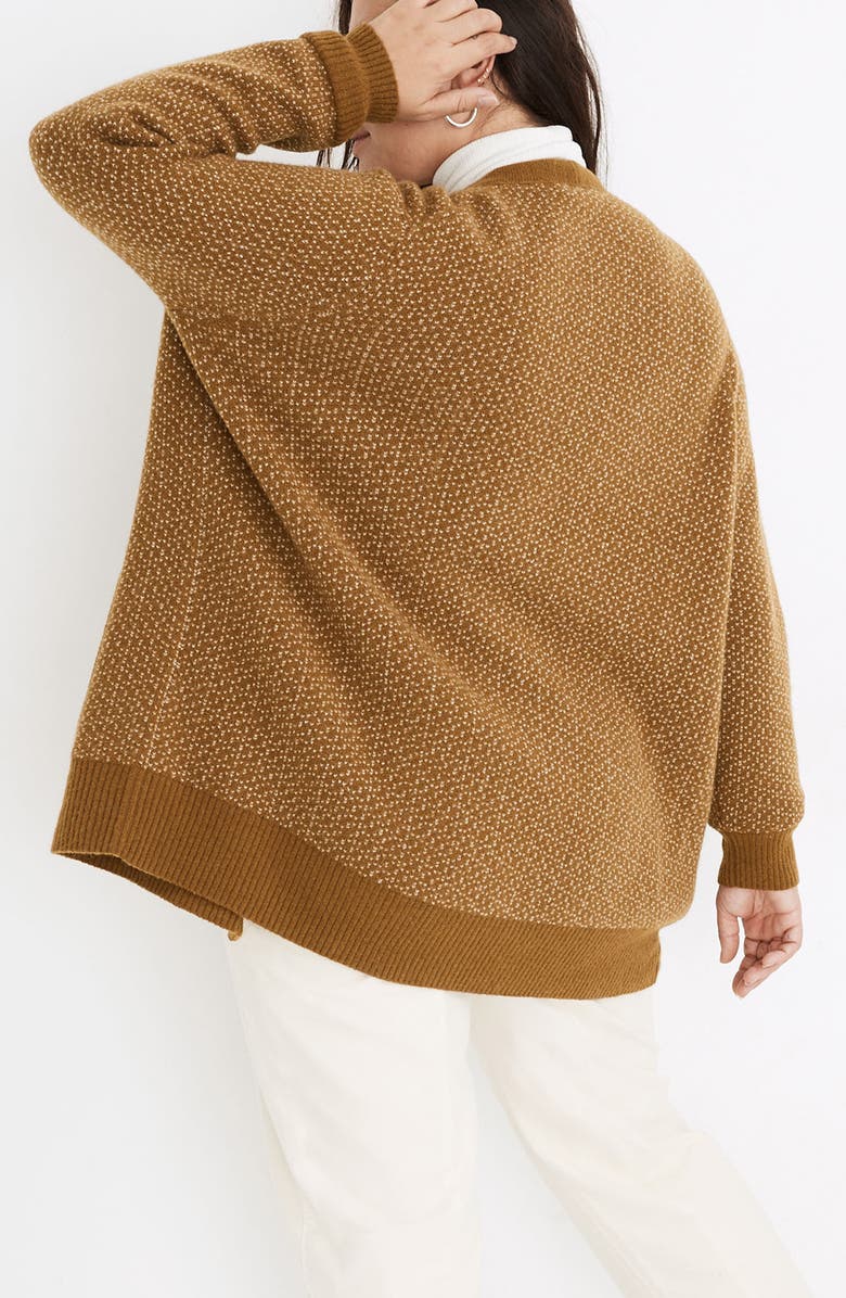 Madewell Coziest Yarn Bird's Eye Maysfield Cardigan Sweater, Alternate, color,