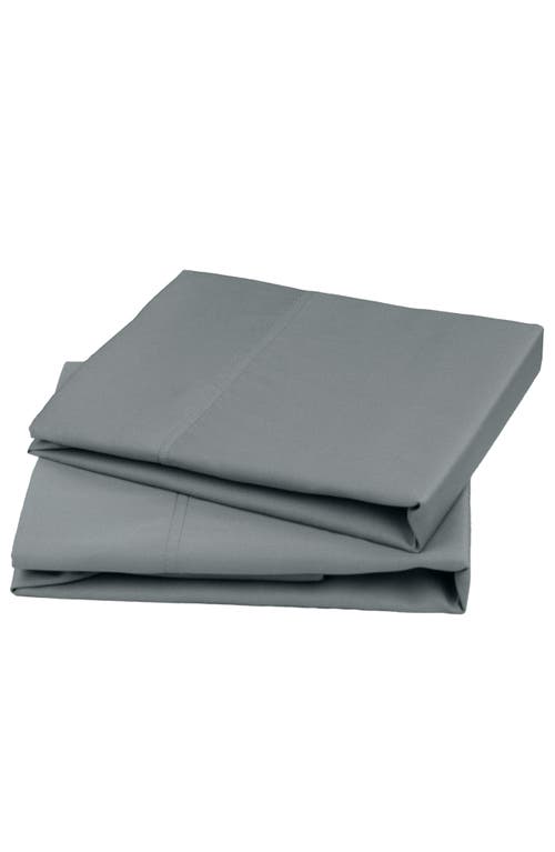 California Design Den Set Of 2 Pillowcases In Gray