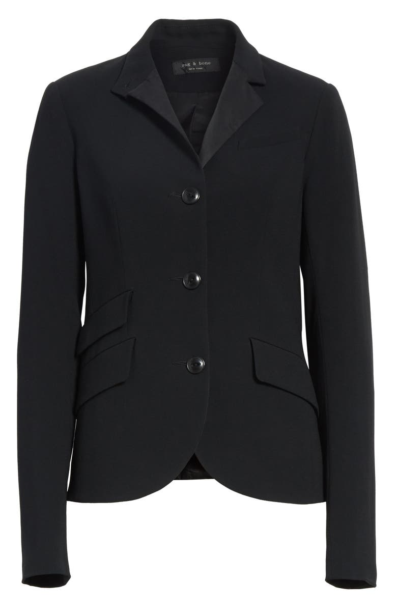 rag & bone Slade Wool Blazer, Alternate, color, Black