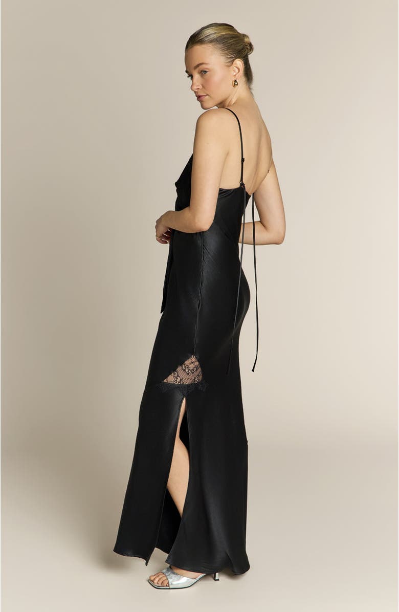 Rewritten Remi Lacel Panel Dress, Alternate, color, Black