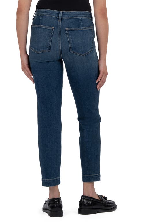 Kut From The Kloth Reese Ankle Slim Straight Leg Utility Jeans In Blue