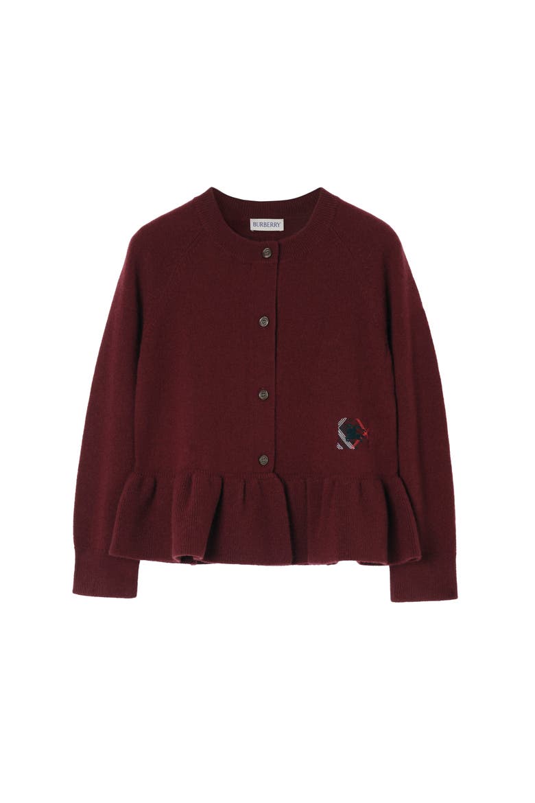 Cashmere Cardigan, Main, color, Oxblood red