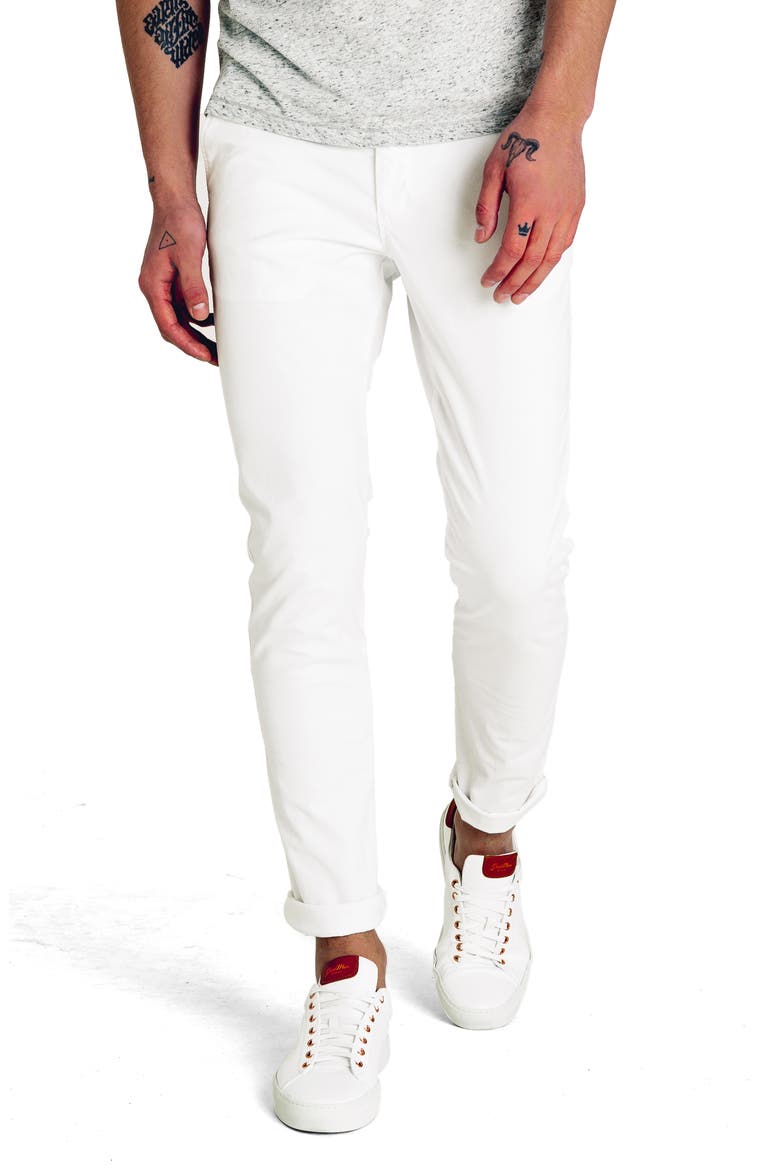 Pro Slim Fit Chino Pants, Main, color, WHITE