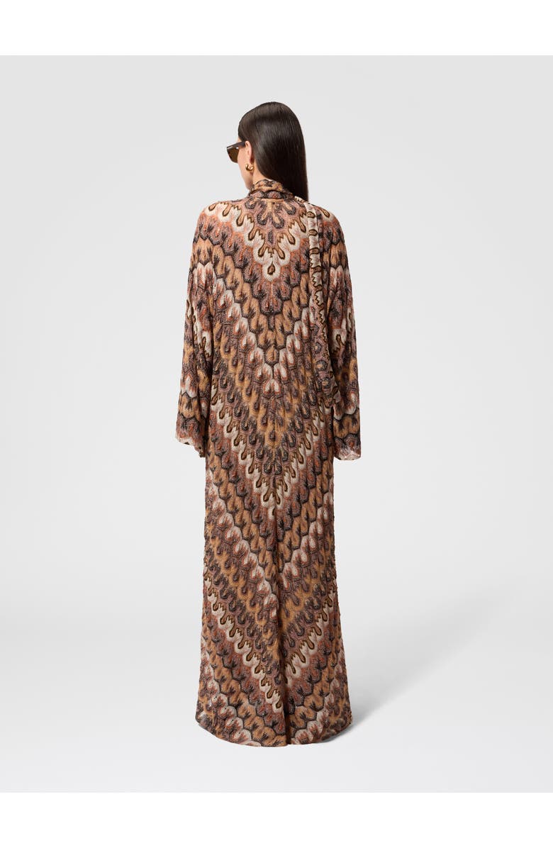 Missoni Long Lamé Viscose Dress With Removable Sash, Alternate, color, 