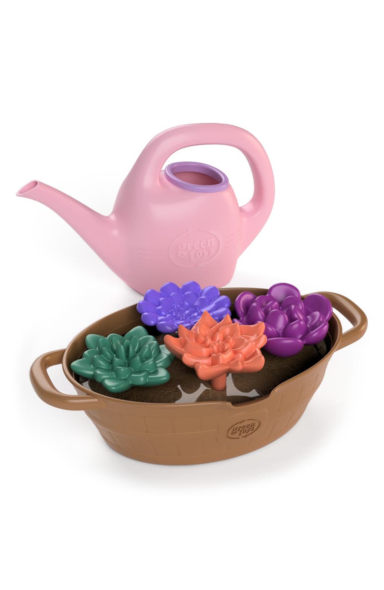 Green Toys Rainbow Bloom Color Change Water Activity Play Set, Alternate, color, Multi