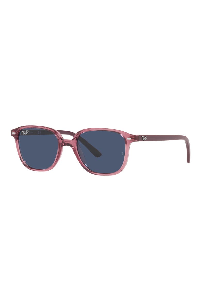 Kids' Junior Leonard 45mm Square Sunglasses, Alternate, color, TRANSPARENT PINK