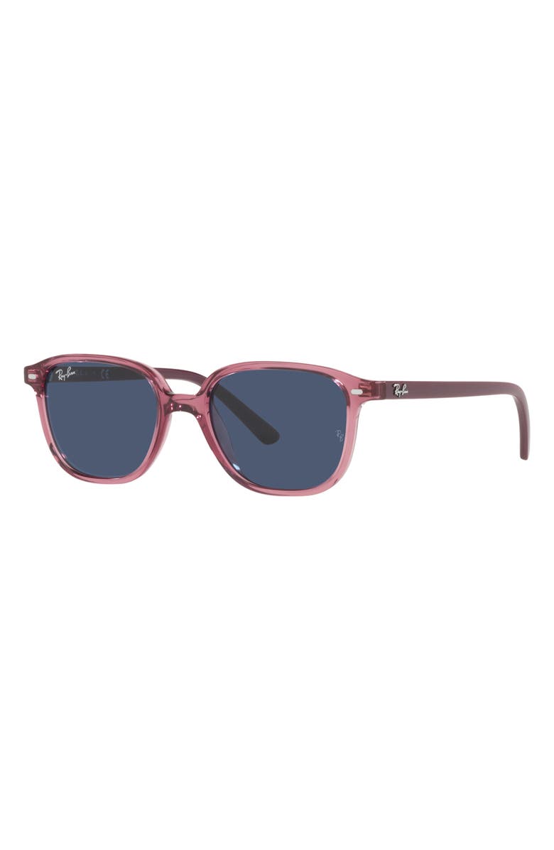 Ray-Ban Kids' Junior Leonard 45mm Square Sunglasses, Alternate, color, Transparent Pink