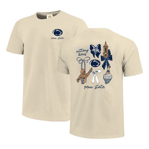 Comfort Colors Cream Penn State Nittany Lions Coquette T-shirt In Neutral
