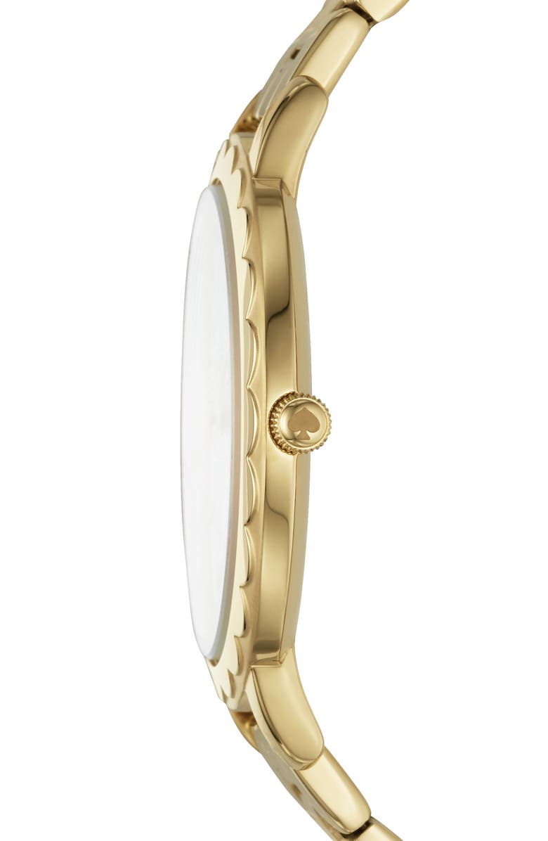 Kate Spade New York metro bracelet watch, 38mm, Alternate, color, Gold
