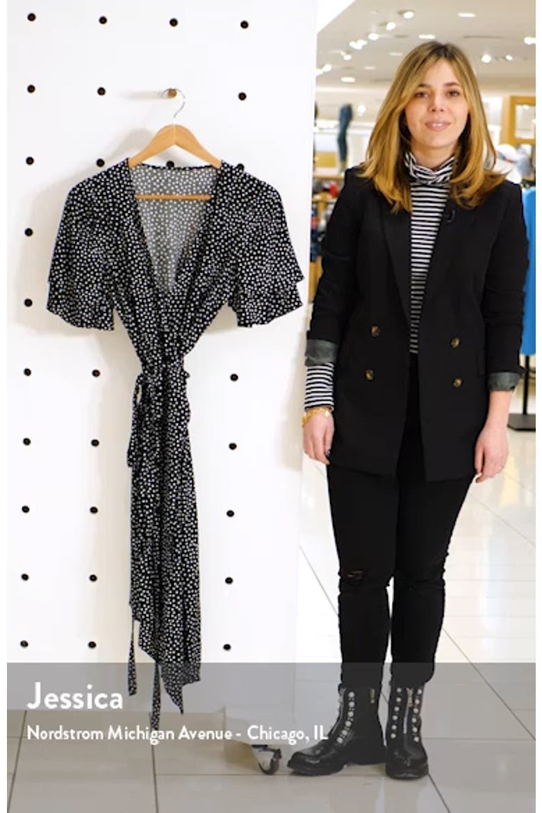 Ruffle Sleeve Wrap Dress video