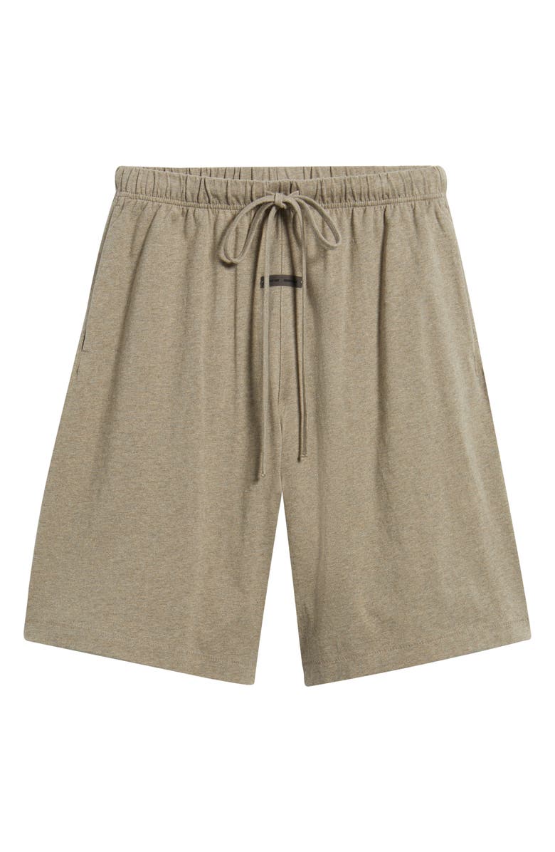 Fear of God Essentials Jersey Basketball Sweat Shorts, Alternate, color, Homestead Heather