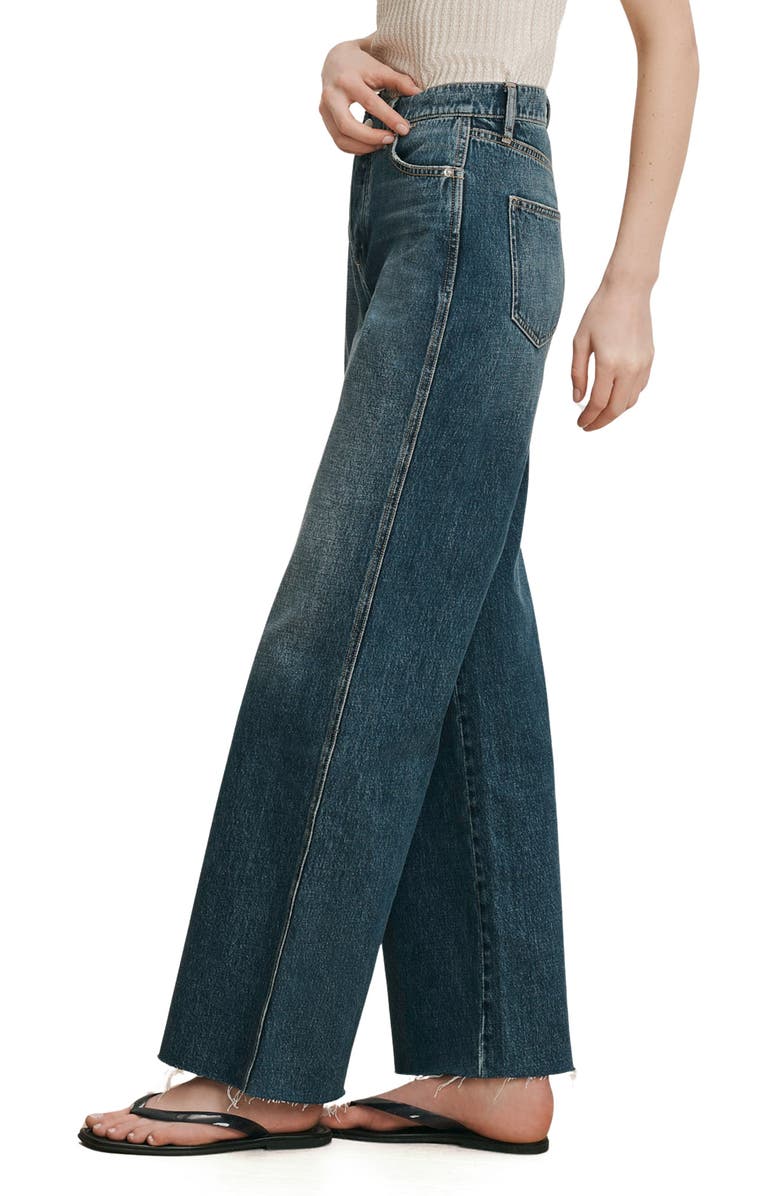 Veronica Beard Taylor High Waist Ankle Wide Leg Jeans, Alternate, color, City Lights