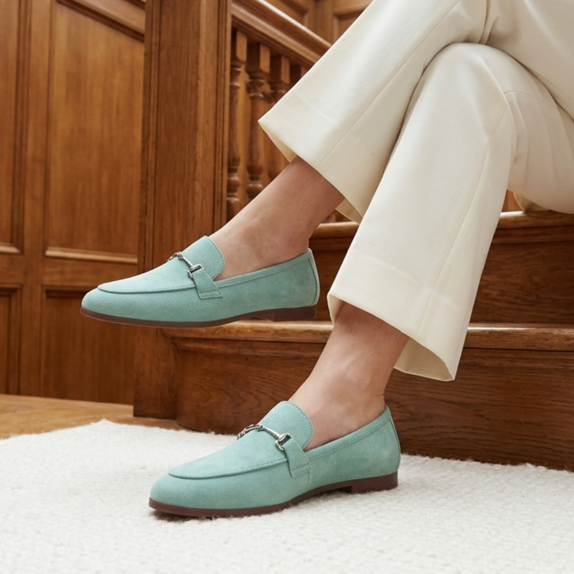 Emberly Loafer, Alternate, color, Green