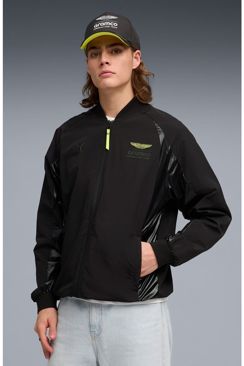 AMF1 Lifestyle Lightweight Bomber Jacket, Alternate, color, PUMA BLACK