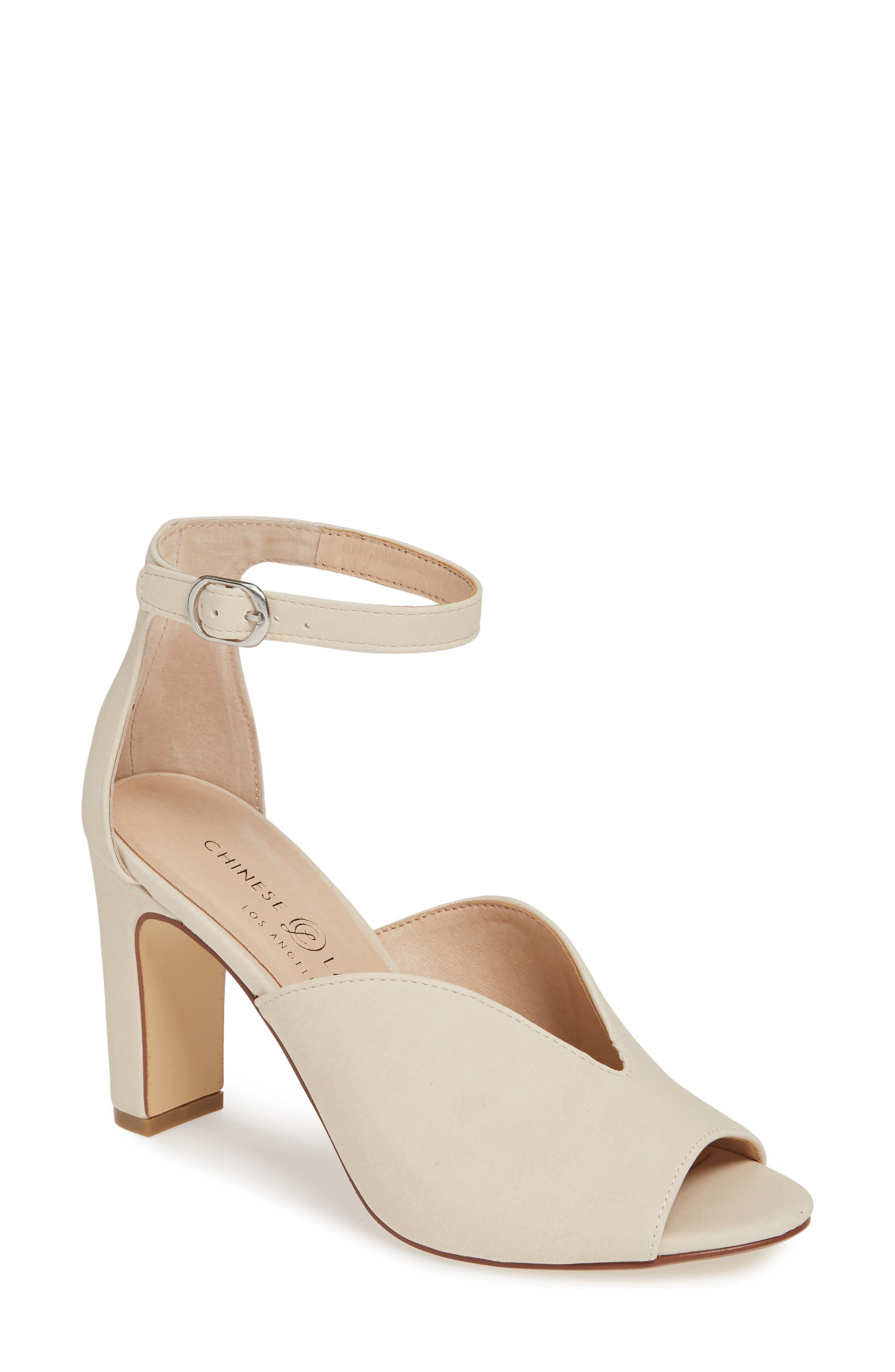 Starley Sandal, Main, color, ECRU NUBUCK LEATHER