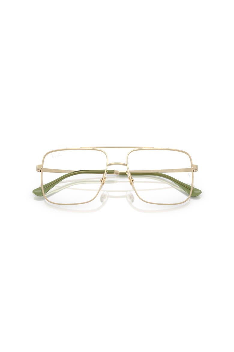 56mm Square optical glasses, Alternate, color, Gold