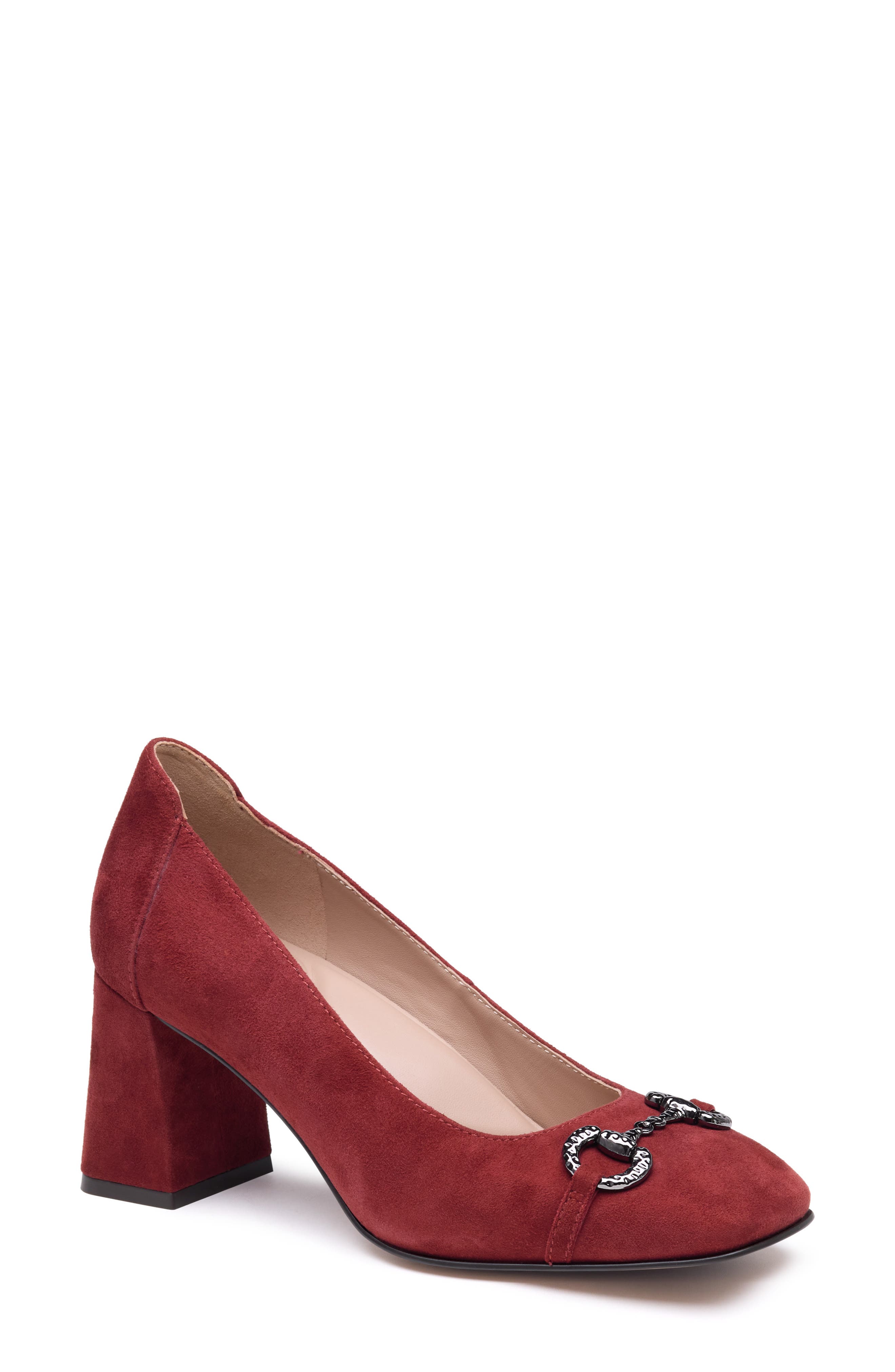 Whitney Bit Pump, Main, color, MERLOT KID SUEDE
