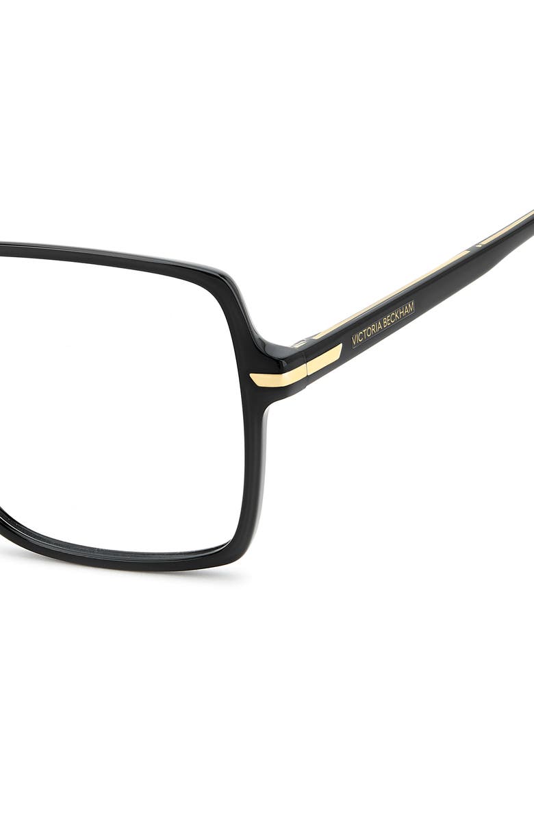Victoria Beckham 57mm Square Optical Glasses, Alternate, color, 
