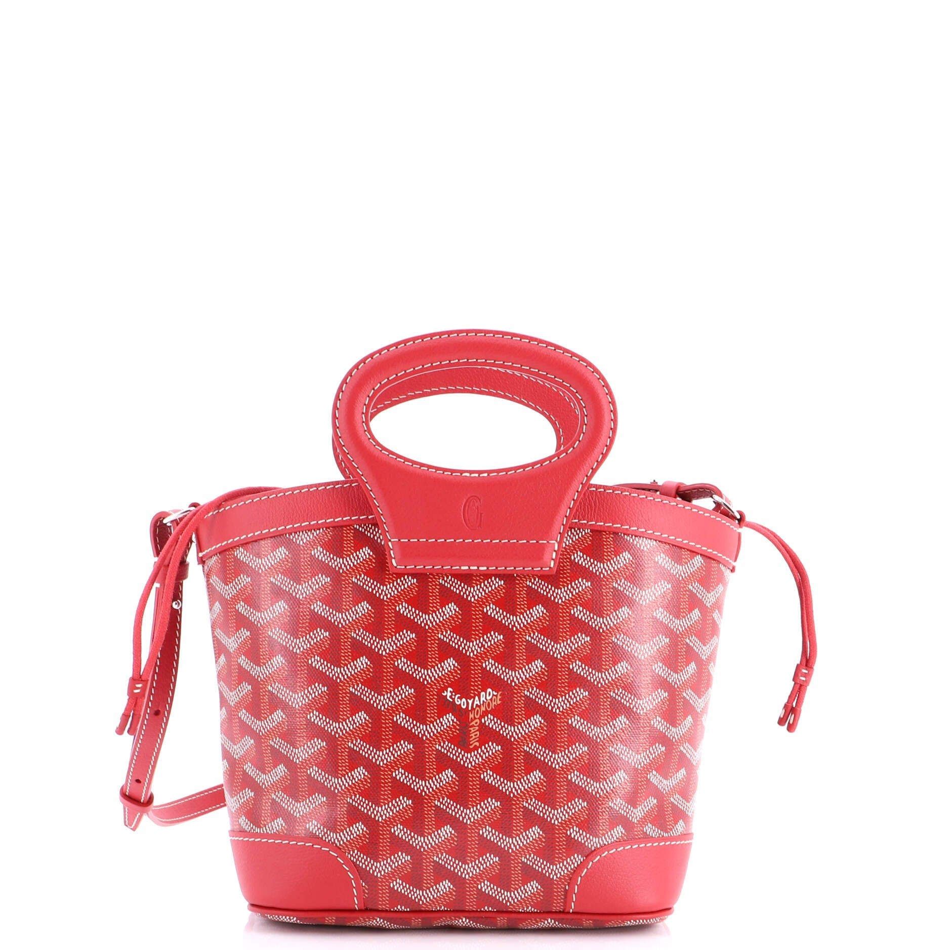 Pre-Owned Goyard Beluga Bag Coated Canvas Mini, Alternate, color, Red