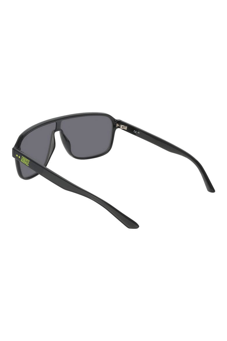Vintage Flyer 64mm Shield Sunglasses, Alternate, color, SMOKE GREY / CHROME MIRROR